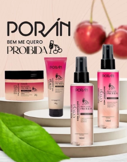 Kit Spa Banho Cuidados Diários Rosto e Corpo Porán - Esfoliante, Hidratante, Sabonete e Body Splash